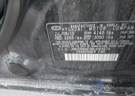 2011 Hyundai Elantra Touring Gls z USA, uszkodzony, nr VIN KMHDB8AE5BU093674